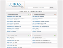 Tablet Screenshot of letrasvenezolanas.com